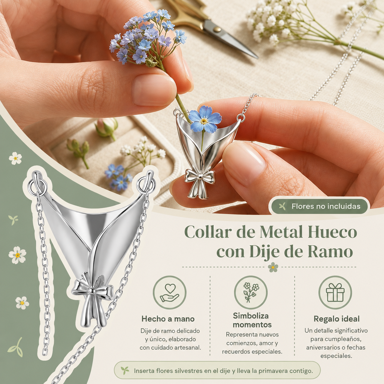Collar Ramo de Flores