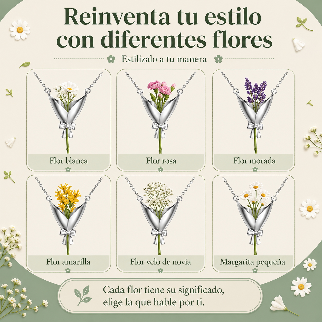 Collar Ramo de Flores